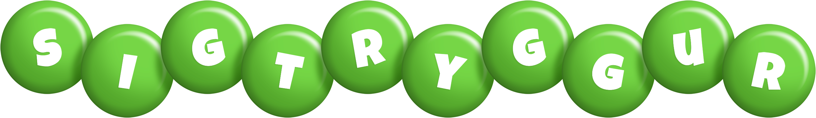 Sigtryggur candy-green logo