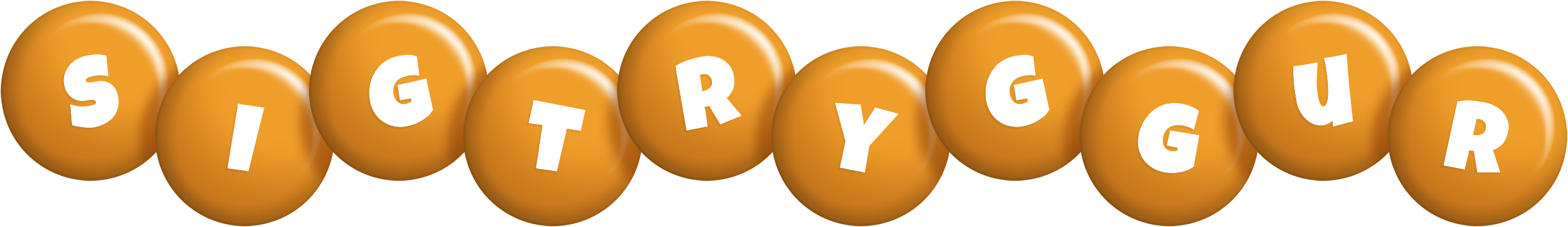 Sigtryggur candy-orange logo