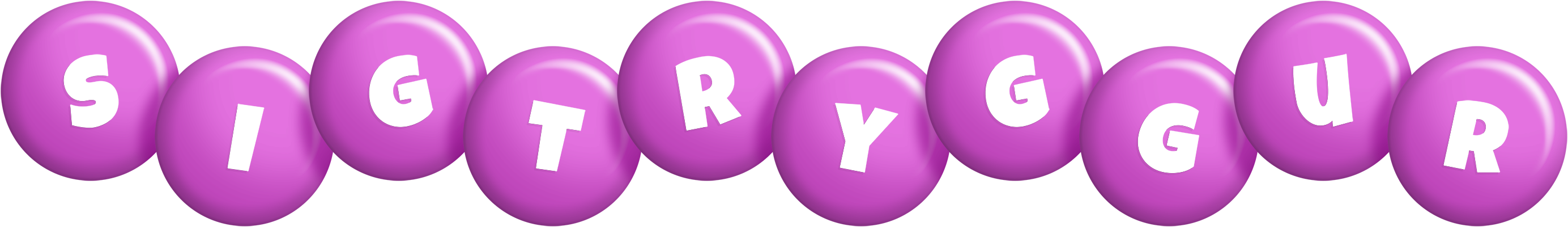 Sigtryggur candy-purple logo
