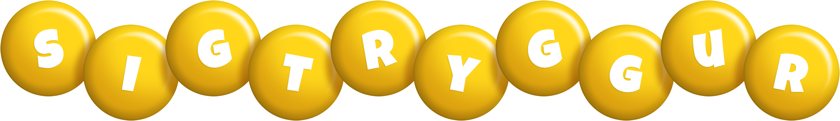 Sigtryggur candy-yellow logo