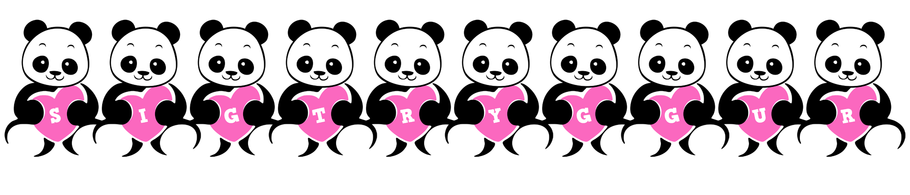 Sigtryggur love-panda logo