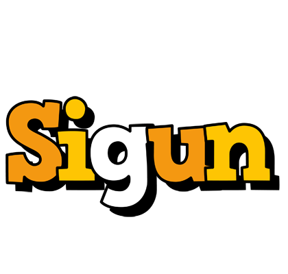 Sigun cartoon logo