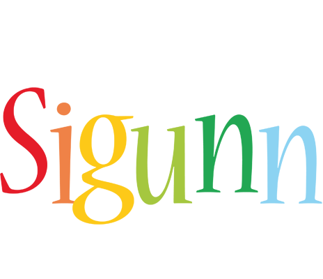 Sigunn birthday logo