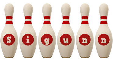 Sigunn bowling-pin logo