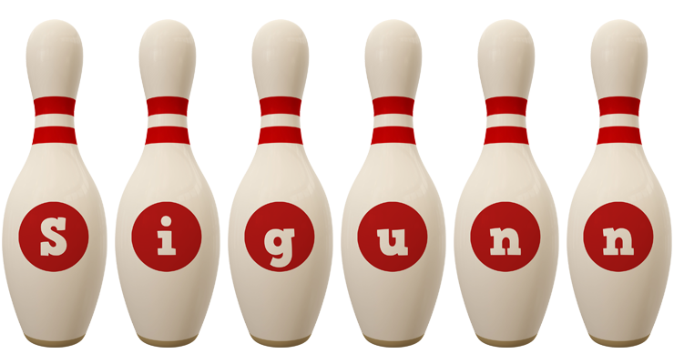 Sigunn bowling-pin logo