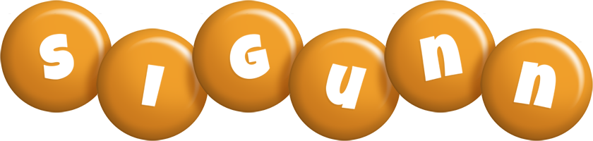 Sigunn candy-orange logo