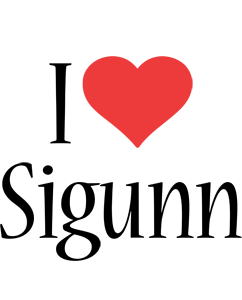 Sigunn i-love logo