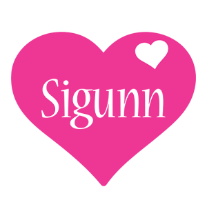 Sigunn love-heart logo