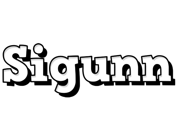 Sigunn snowing logo