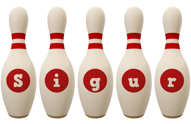 Sigur bowling-pin logo