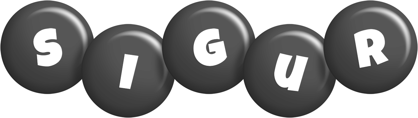 Sigur candy-black logo