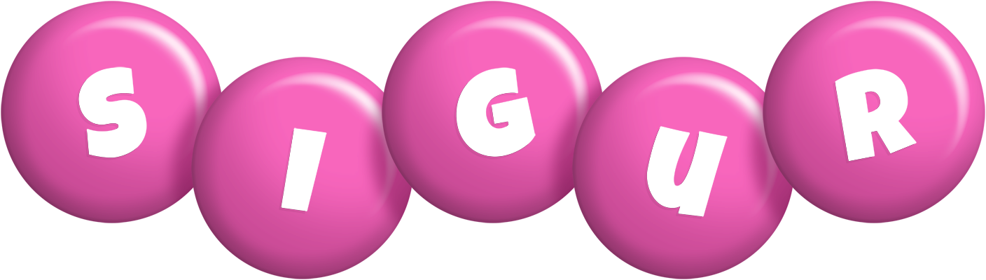Sigur candy-pink logo