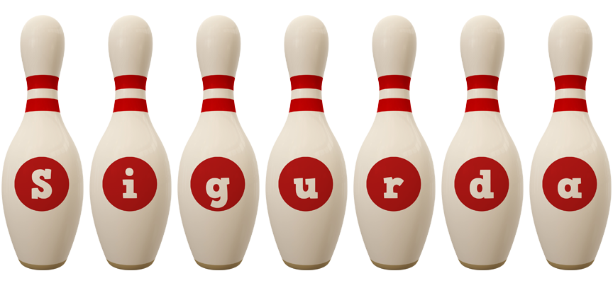 Sigurda bowling-pin logo