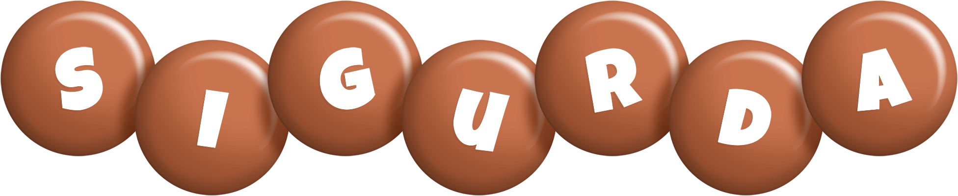 Sigurda candy-brown logo