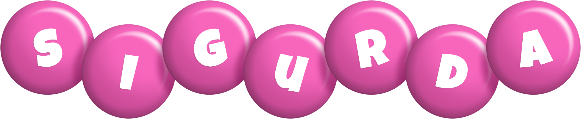 Sigurda candy-pink logo