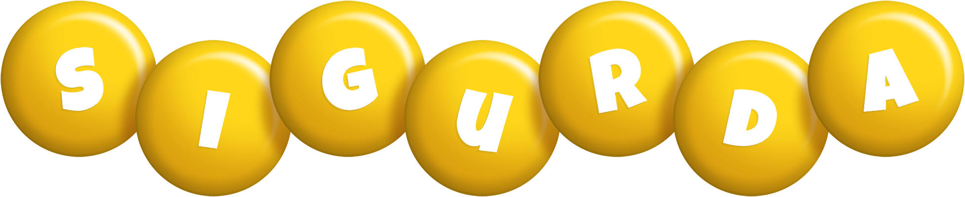 Sigurda candy-yellow logo