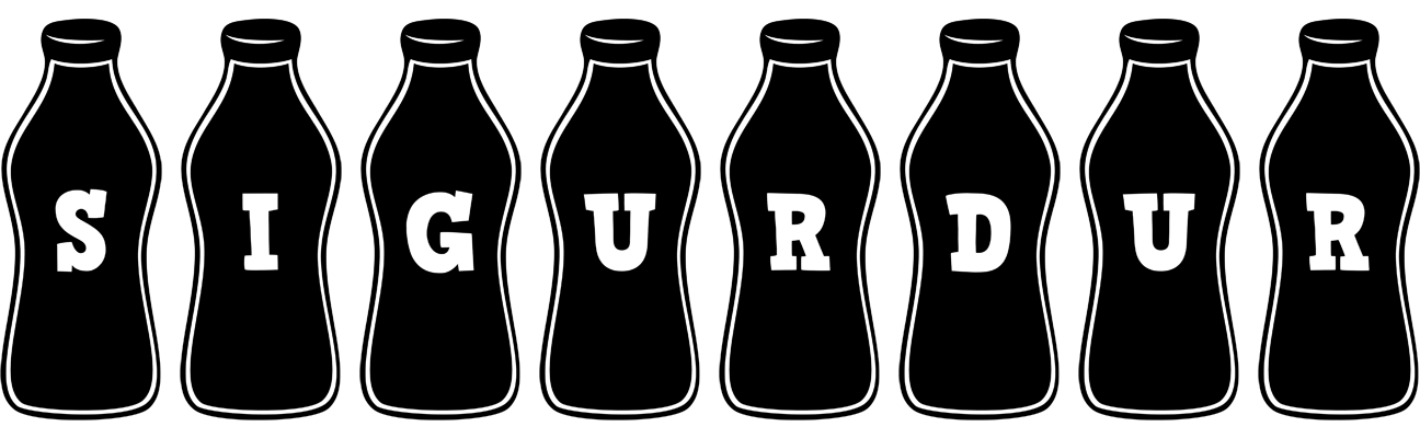 Sigurdur bottle logo