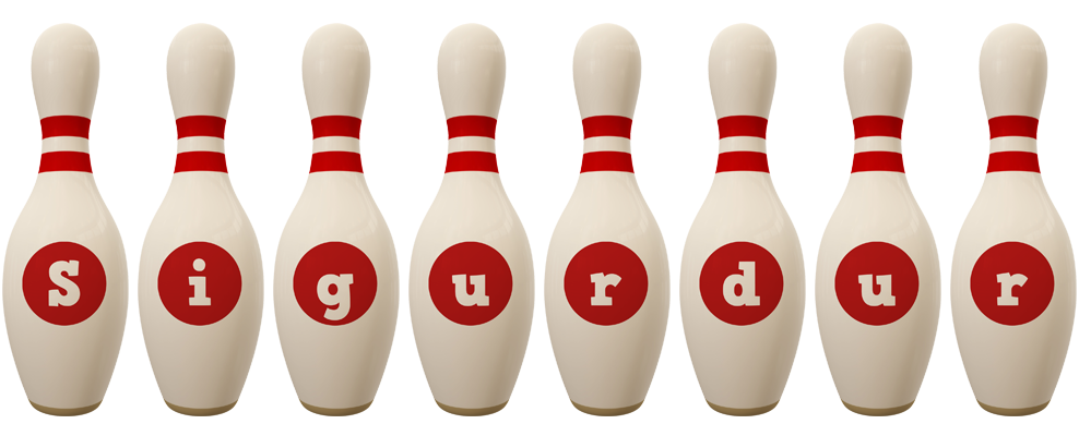 Sigurdur bowling-pin logo