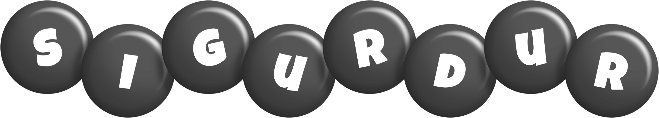 Sigurdur candy-black logo