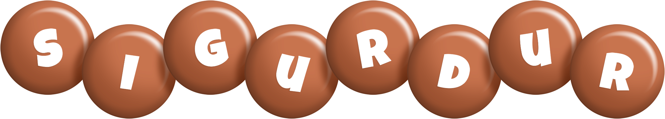 Sigurdur candy-brown logo