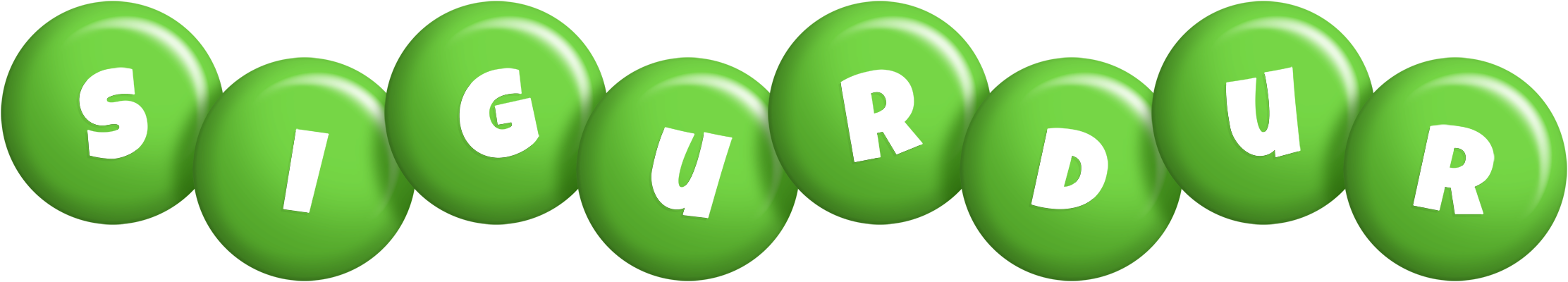 Sigurdur candy-green logo