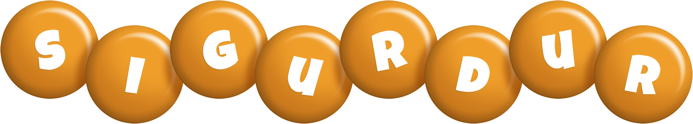 Sigurdur candy-orange logo