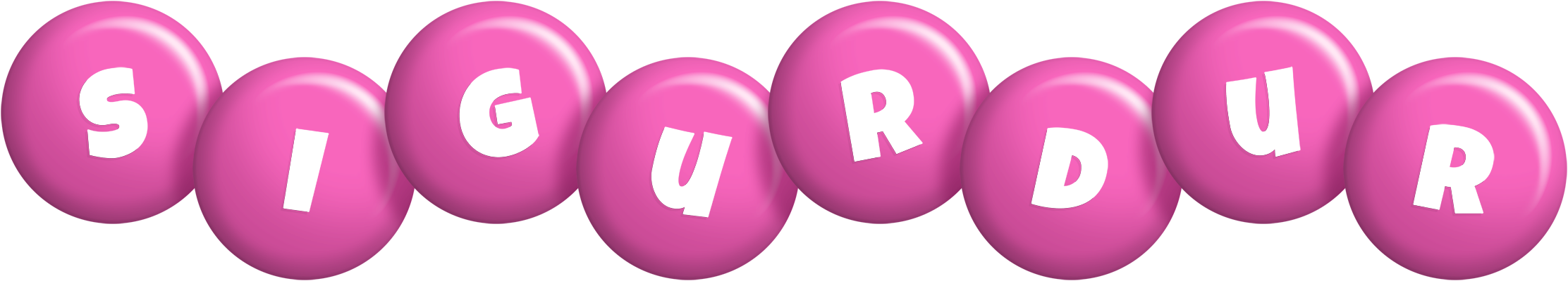 Sigurdur candy-pink logo