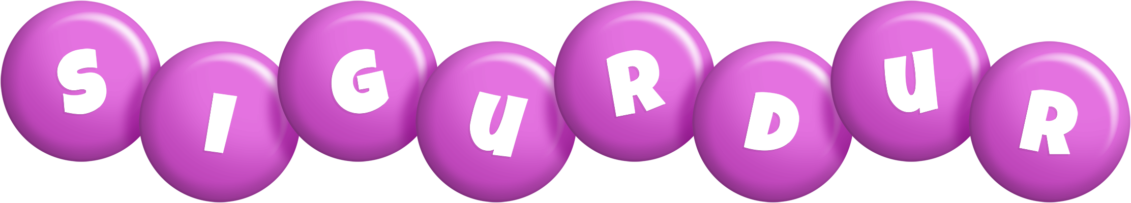 Sigurdur candy-purple logo