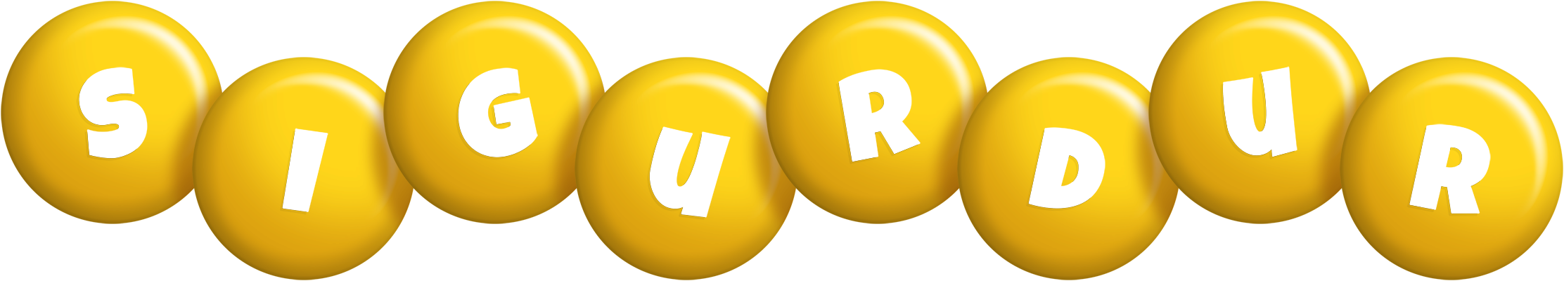 Sigurdur candy-yellow logo