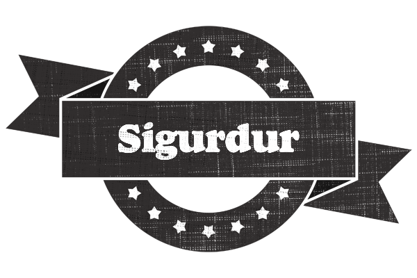 Sigurdur grunge logo
