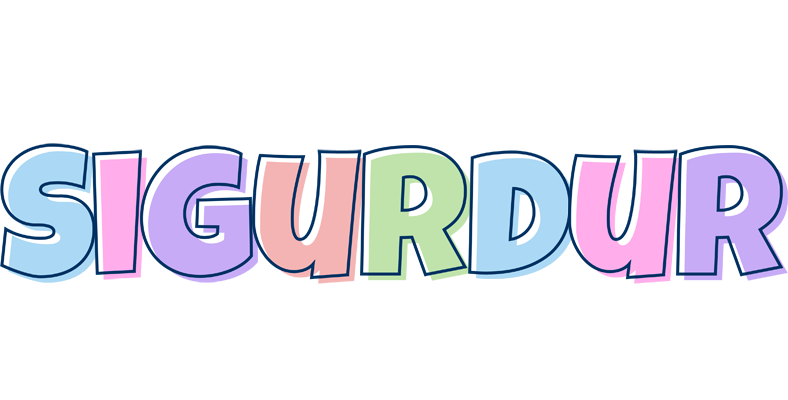 Sigurdur pastel logo
