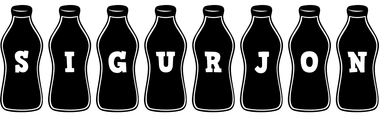 Sigurjon bottle logo