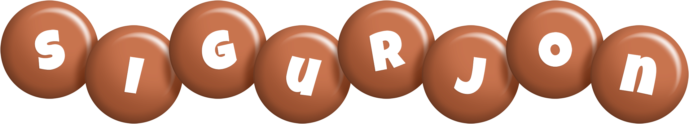 Sigurjon candy-brown logo