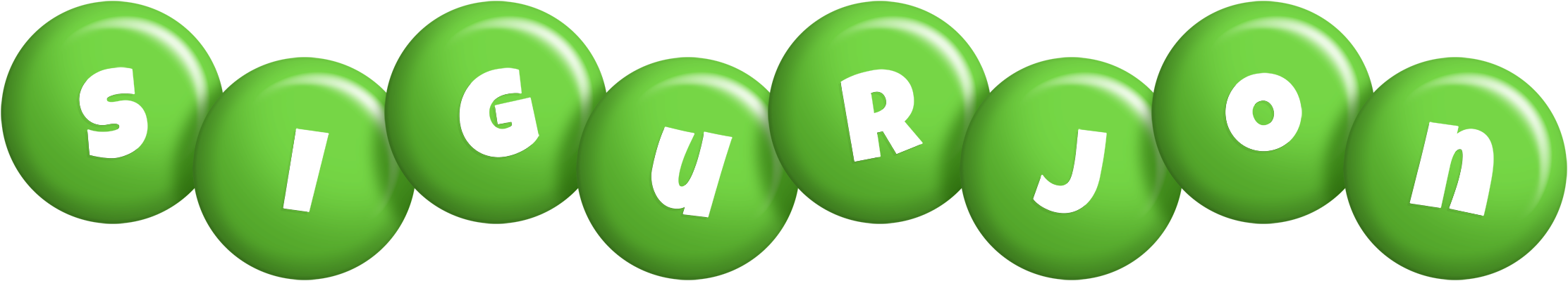 Sigurjon candy-green logo