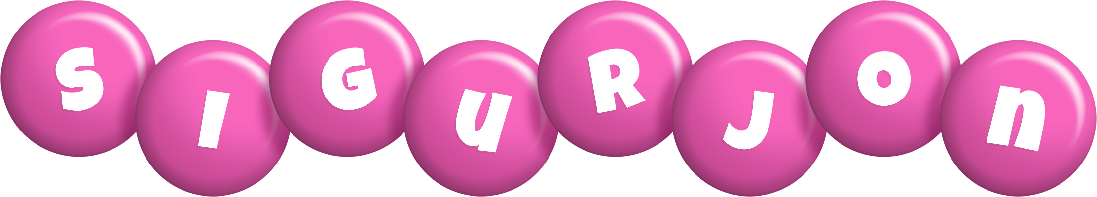 Sigurjon candy-pink logo