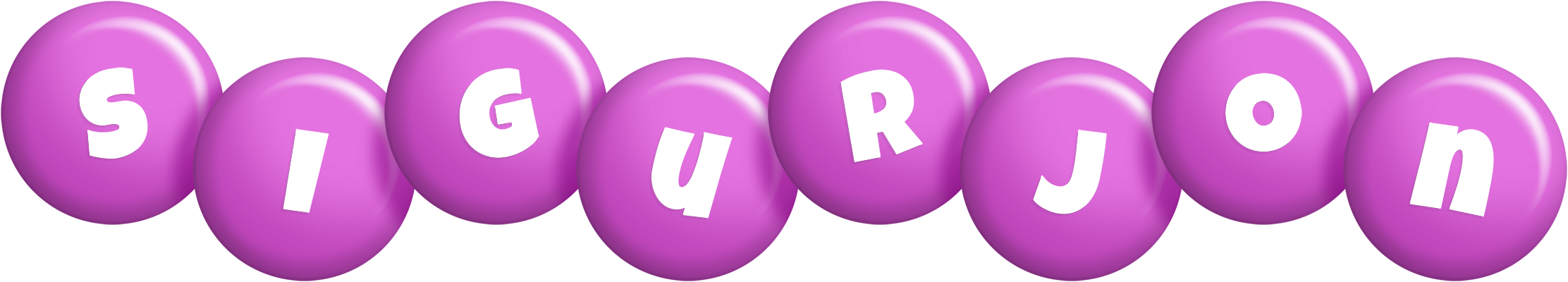 Sigurjon candy-purple logo