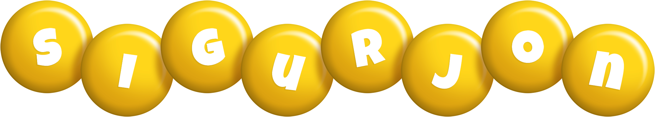 Sigurjon candy-yellow logo