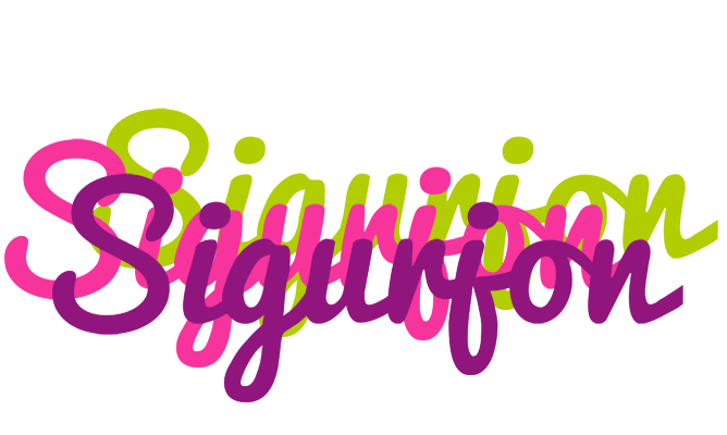 Sigurjon flowers logo