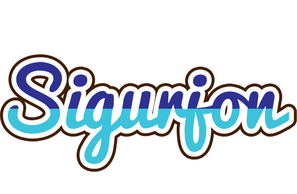 Sigurjon raining logo