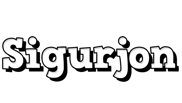 Sigurjon snowing logo