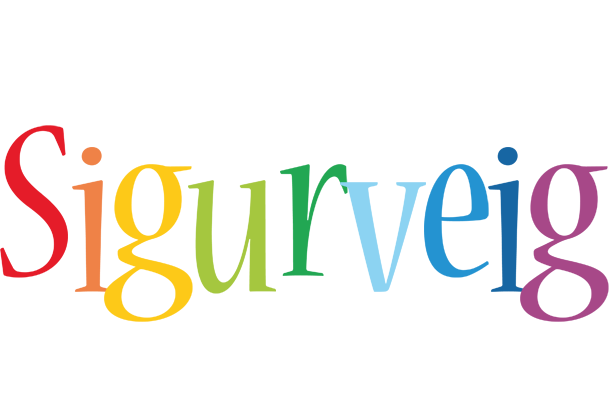 Sigurveig birthday logo
