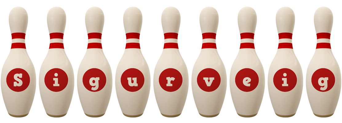 Sigurveig bowling-pin logo