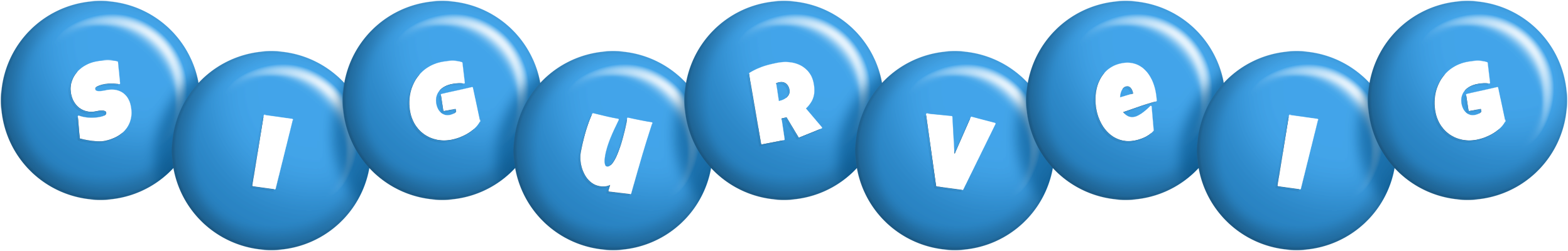 Sigurveig candy-blue logo