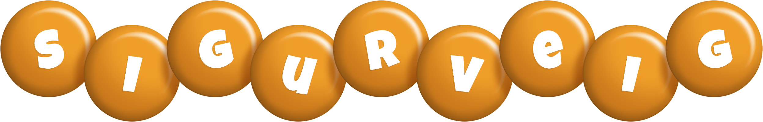 Sigurveig candy-orange logo
