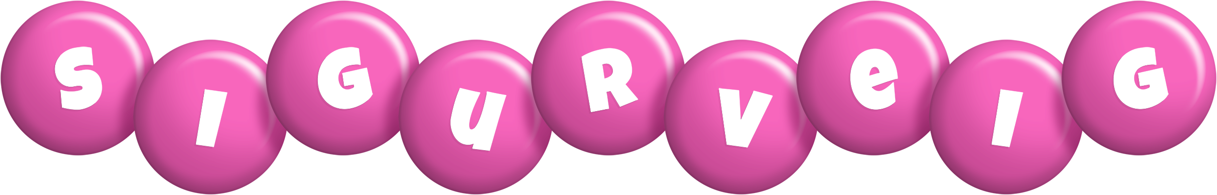 Sigurveig candy-pink logo