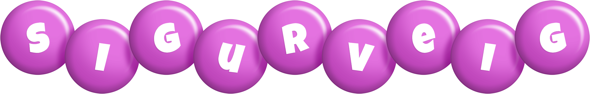 Sigurveig candy-purple logo
