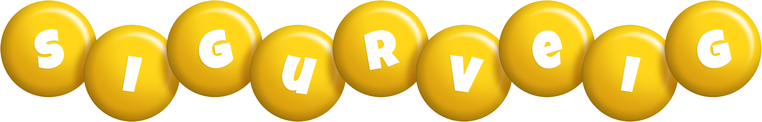 Sigurveig candy-yellow logo