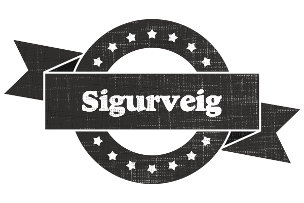 Sigurveig grunge logo