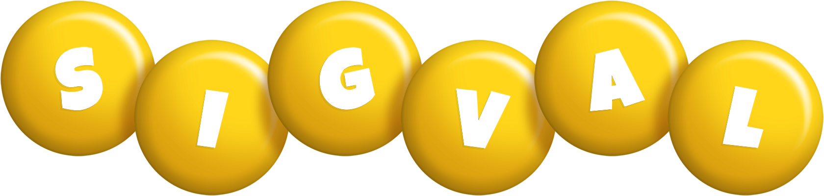 Sigval candy-yellow logo