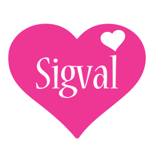 Sigval love-heart logo